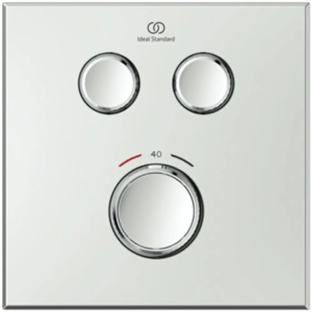 IS-Brausethermostat-UP-Ceratherm-Navigo-2-Verbraucher-Eckig-Chrom-A7302AA gallery number 2